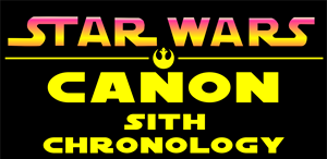 Star Wars Canon Sith Chronology